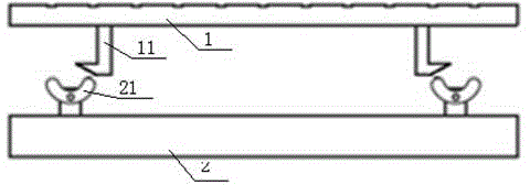 A front-detachable structure of an LED module