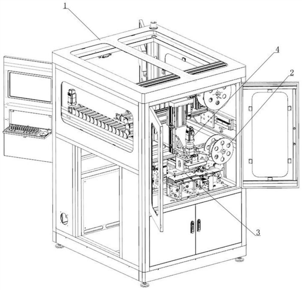 Automatic flat film pasting device