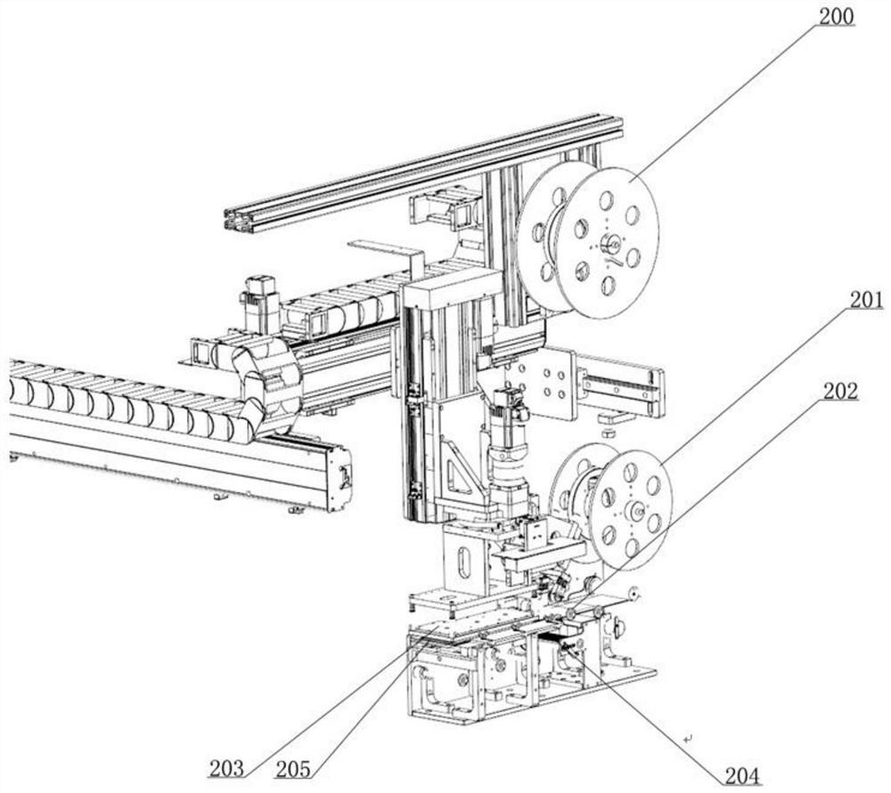 Automatic flat film pasting device