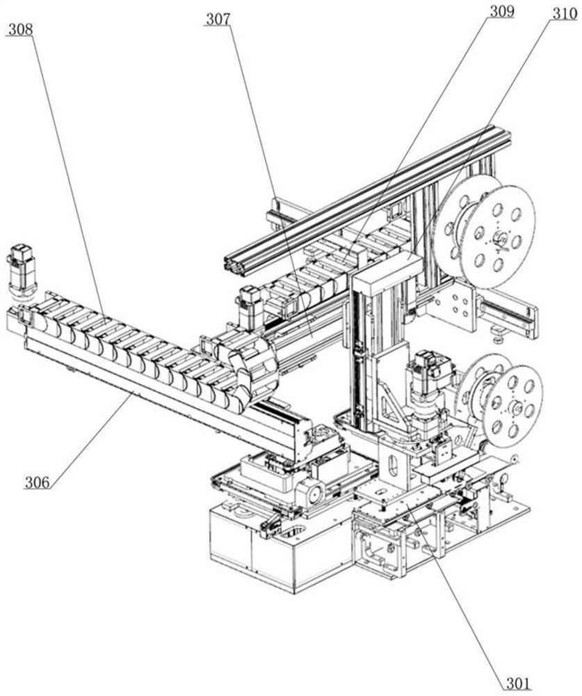 Automatic flat film pasting device