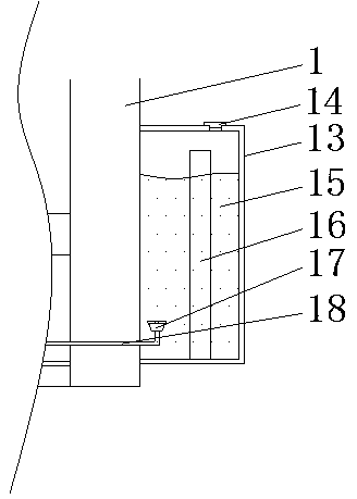 A heat dissipation device with efficient heat dissipation performance for a computer mainboard