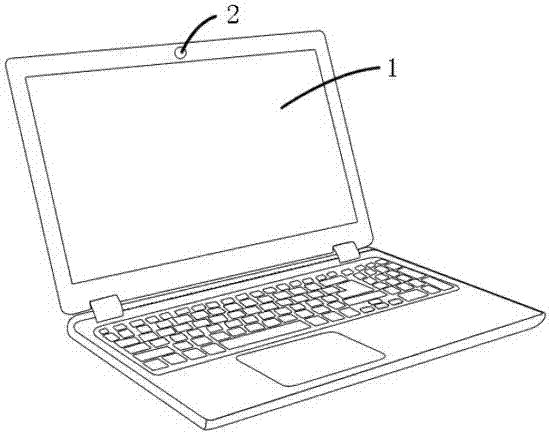 Non-contact health monitoring device and method for notebook computer operator