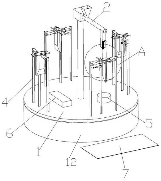 Dry powder filling gradual detection device and method