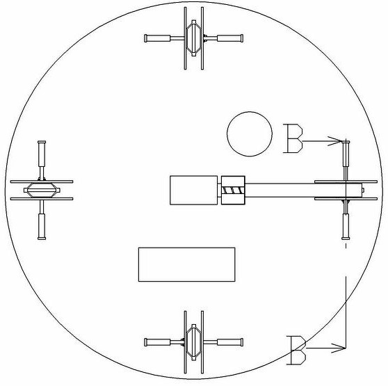 Dry powder filling gradual detection device and method