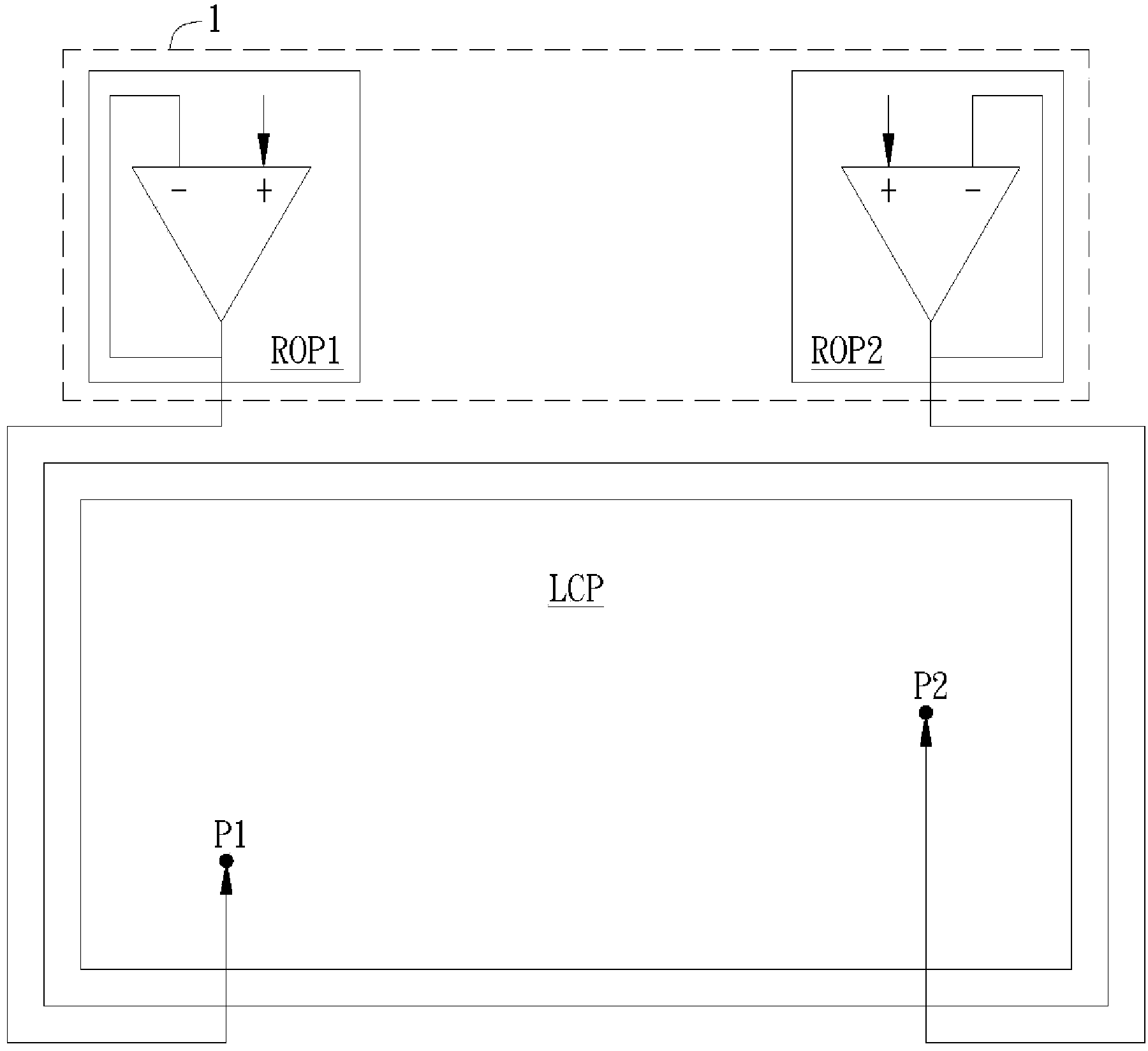 Repair operational amplifier circuit and operating method thereof