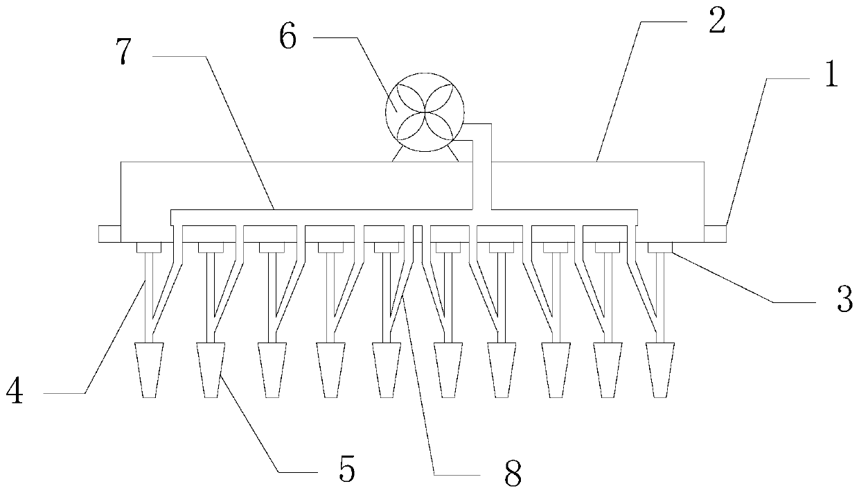 Rice wind power seeding machine