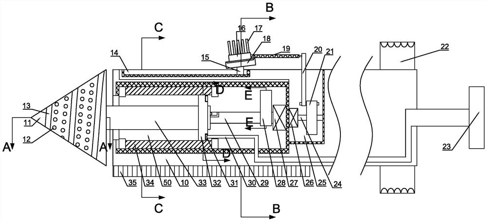 A y-type filter tube inner wall and filter screen descaling equipment