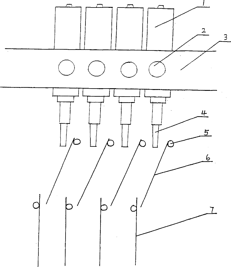 Tube-type drawing devillicating method