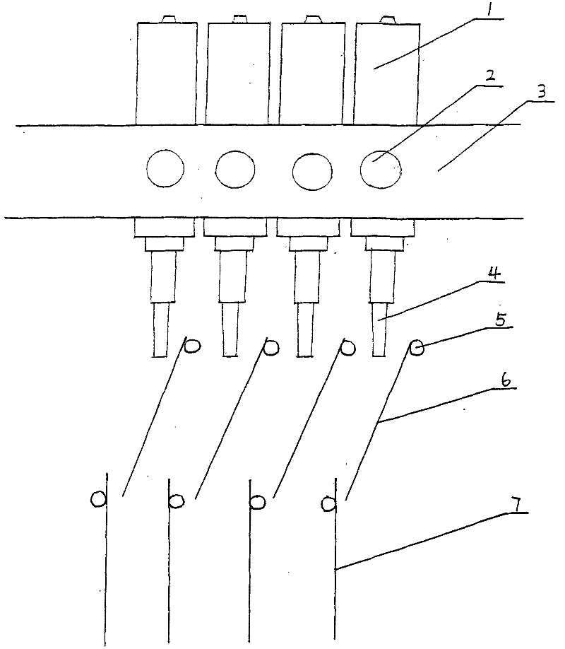 Tube-type drawing devillicating method