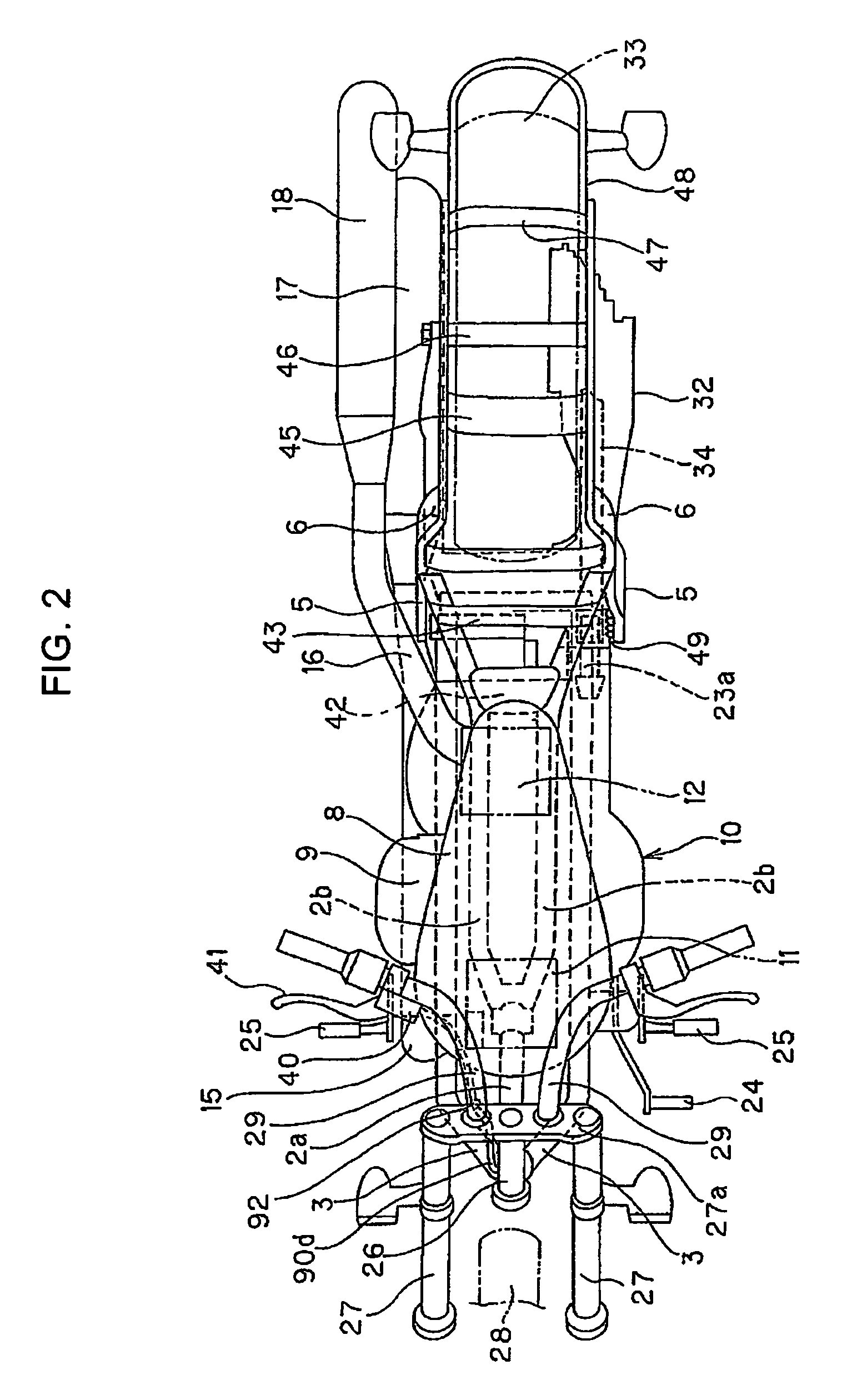 Motorcycle including antilock brake system and brake fluid conduit routing structure