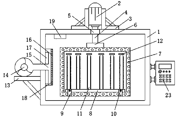 Textile yarn drying device