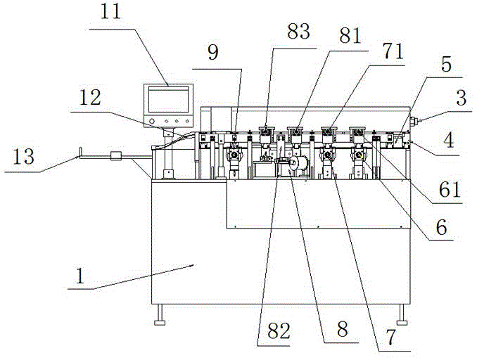 Multi-core cable stripping pre-tinning cutting machine