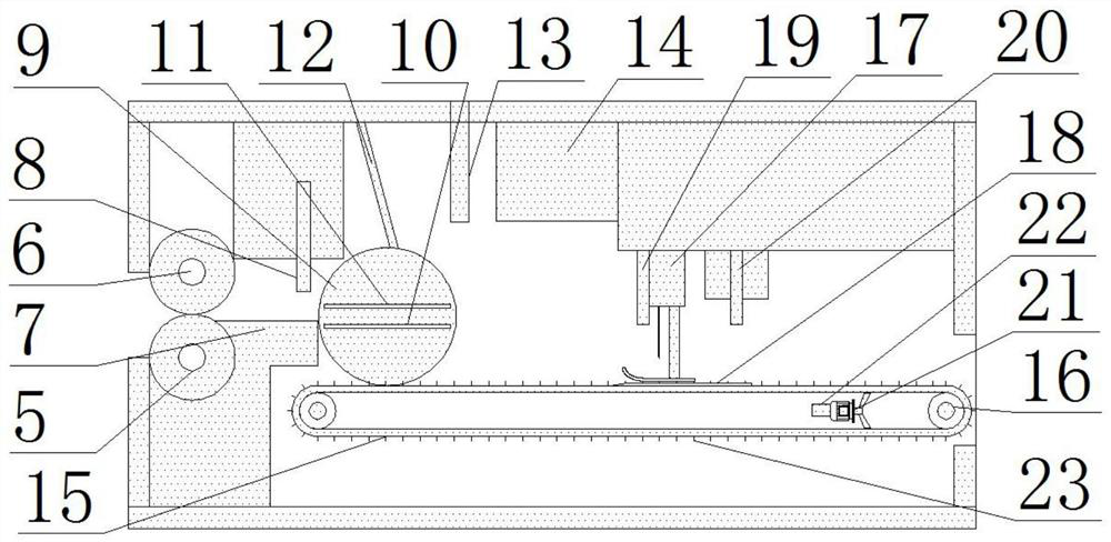 A kind of abdominal pad production equipment