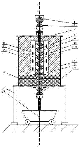 Granular material multilayer calcining furnace and calcining method