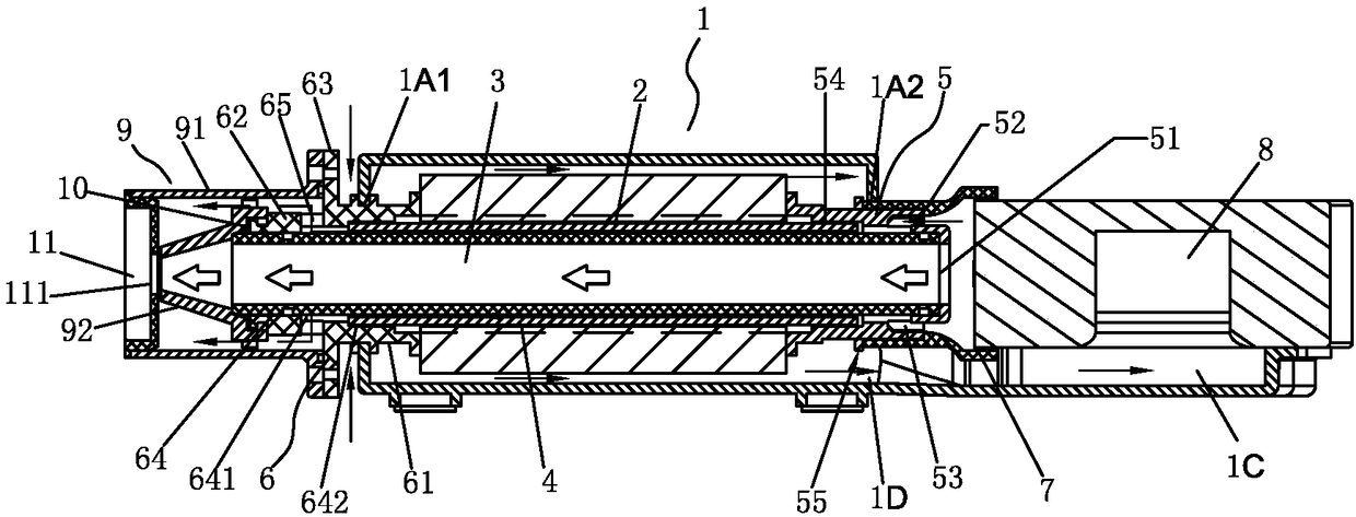 A double-pressure double-cooled ozone generator