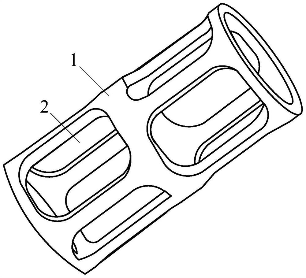 Machining method for frame parts