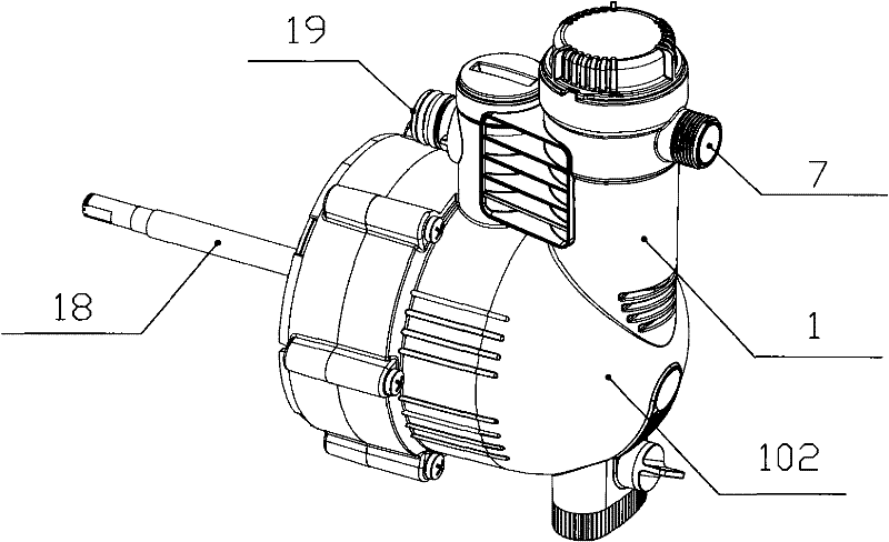 Frost crack prevention water pump