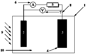 Constructing method and device for single-chamber medium-free algae microbial fuel cell