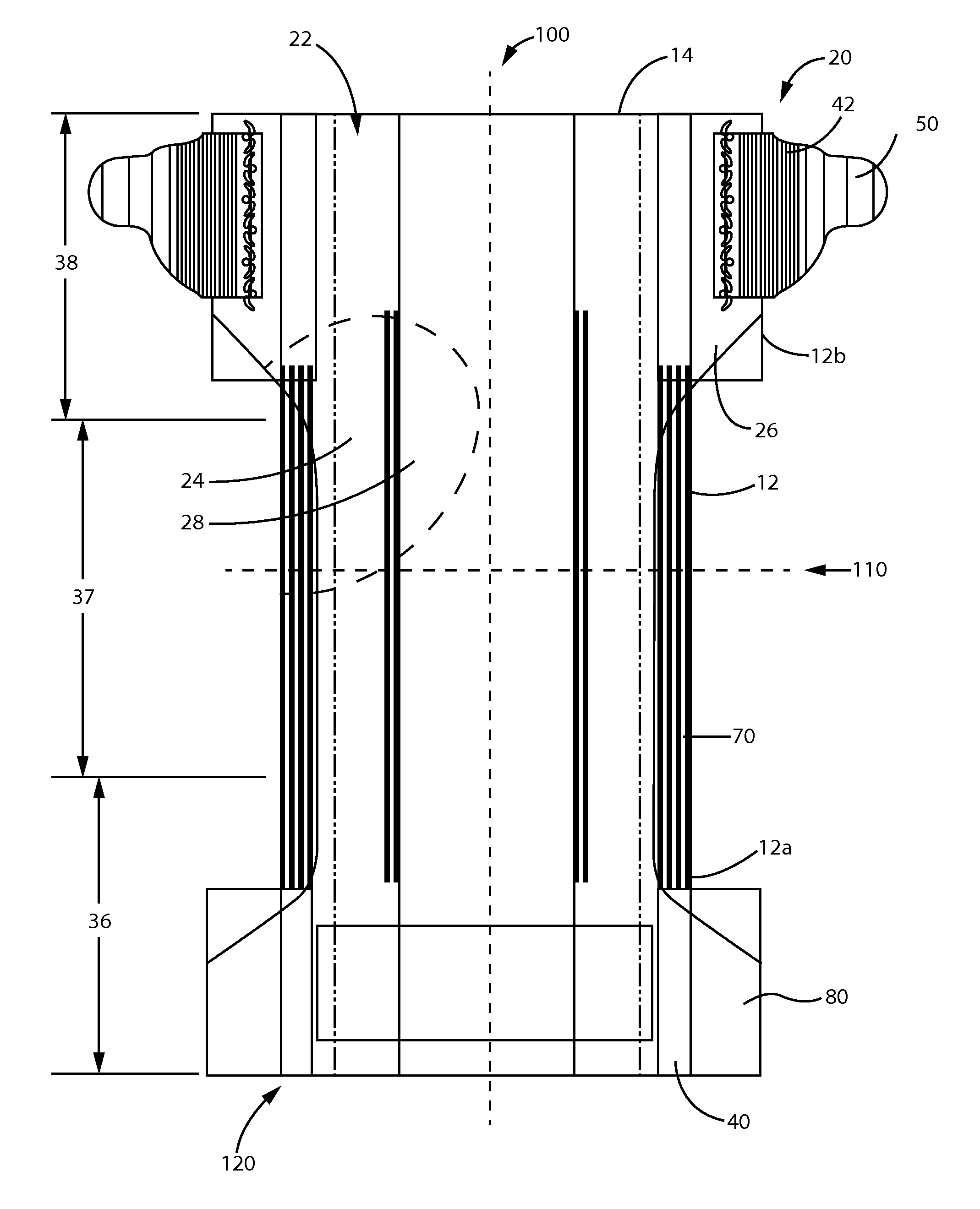 Absorbent article with leg gasketing cuff