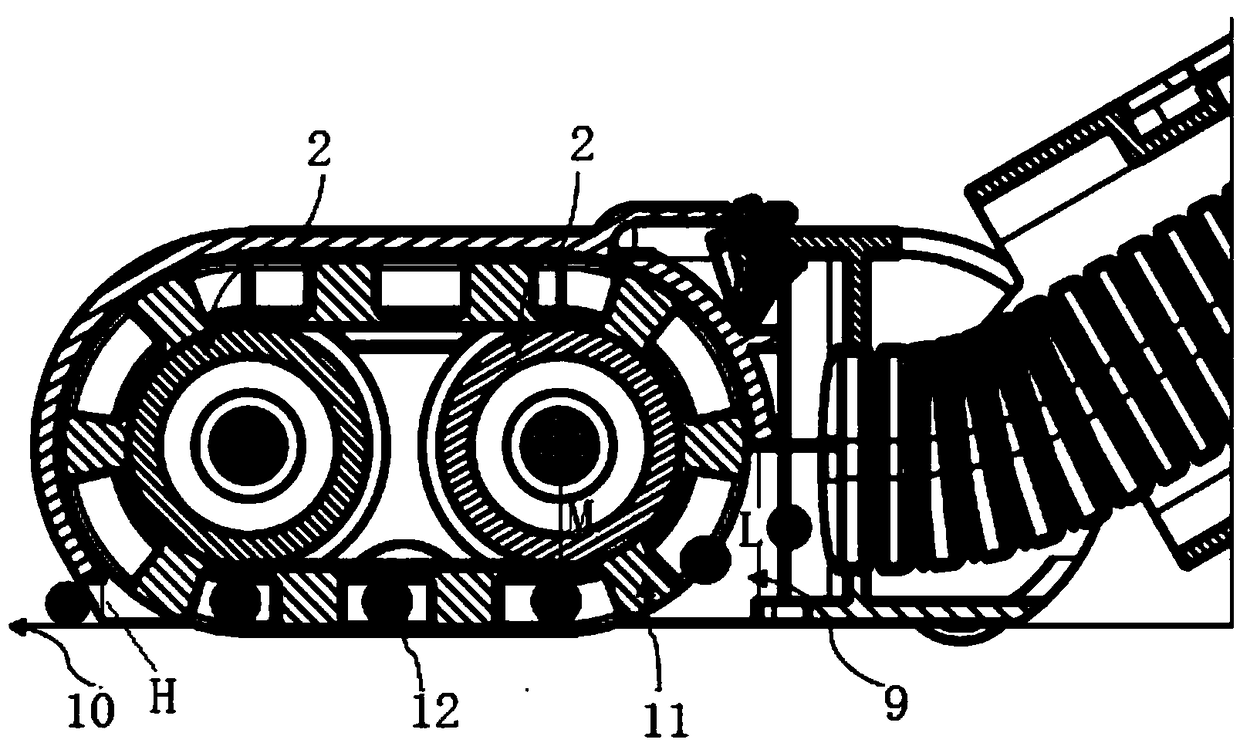 Rolling brush and dust collector with rolling brush