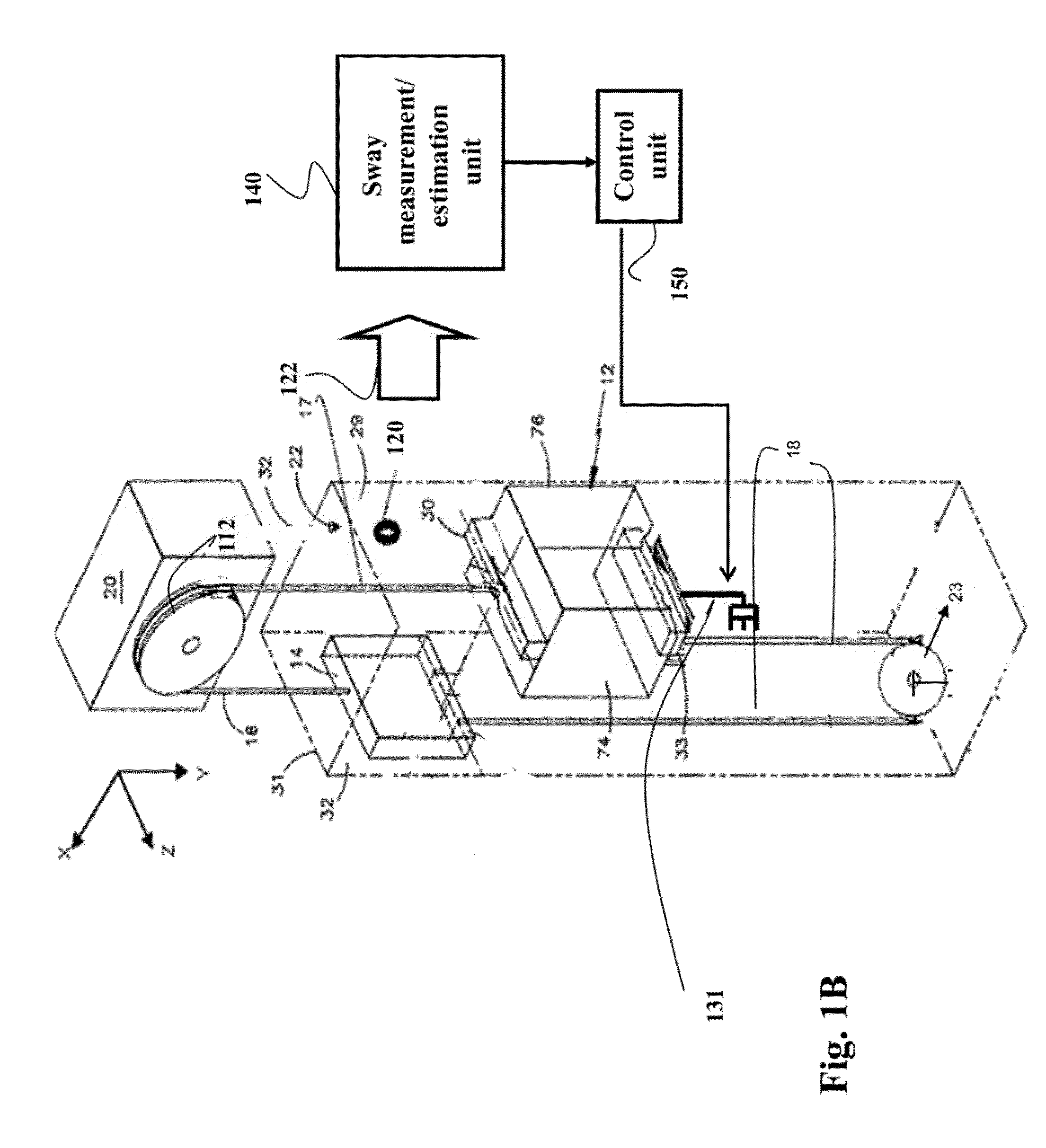 Semi-Active Feedback Control of Elevator Rope Sway