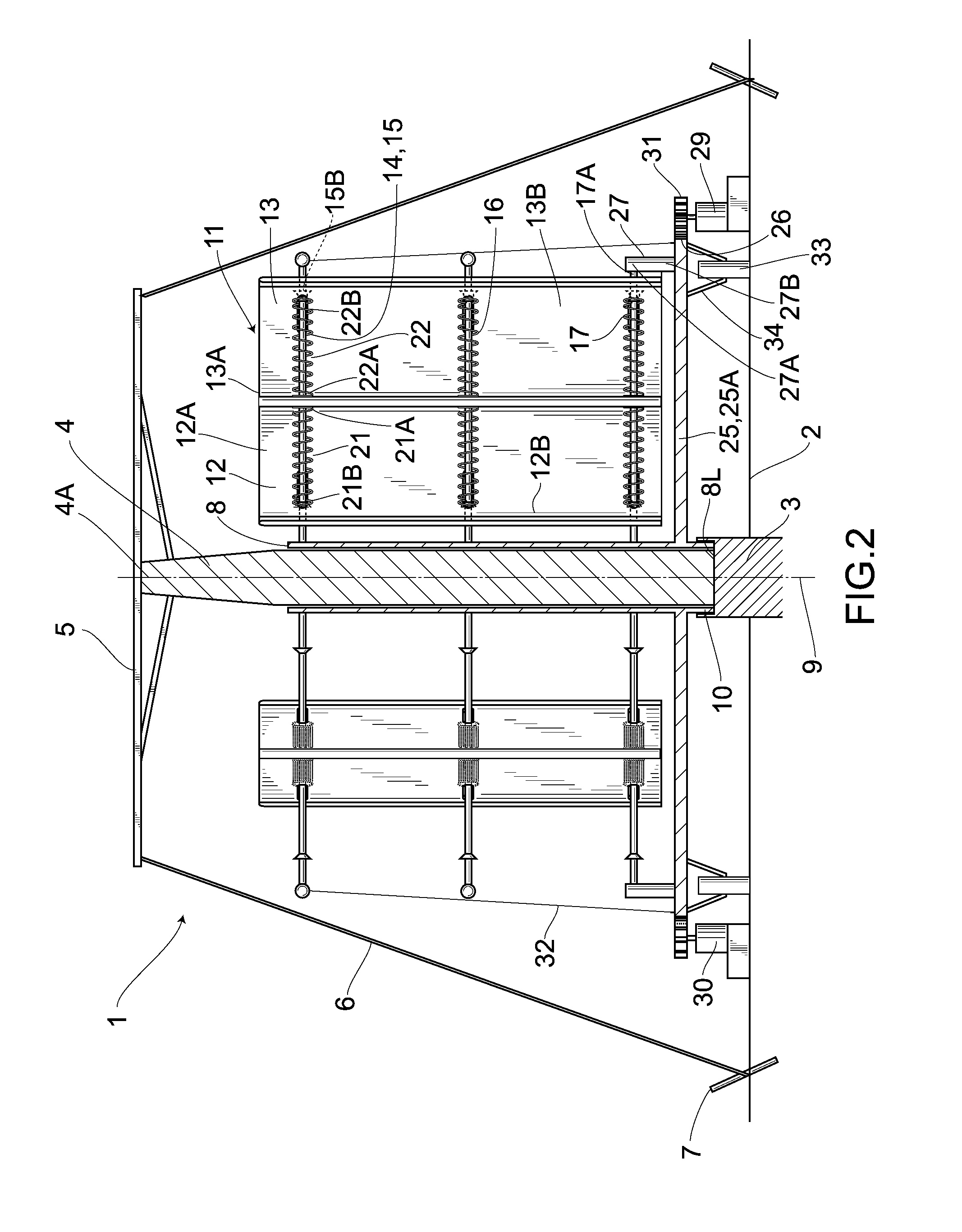 Vertical axis wind turbine generator