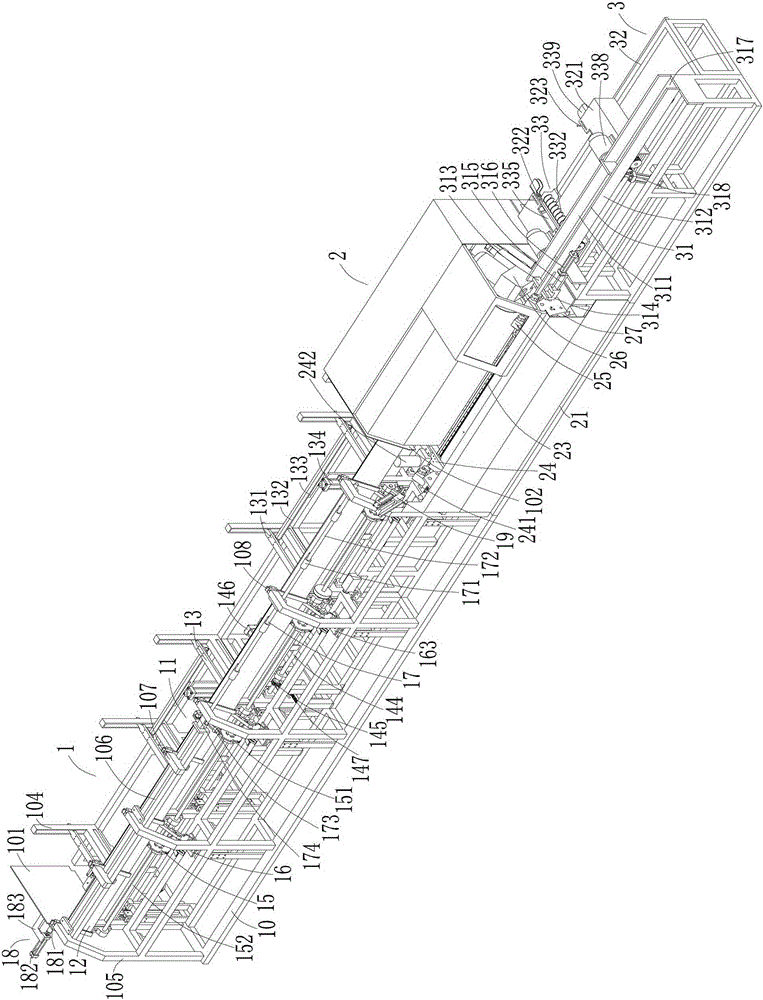 Fully automatic feeding, cutting and receiving equipment and its processing method