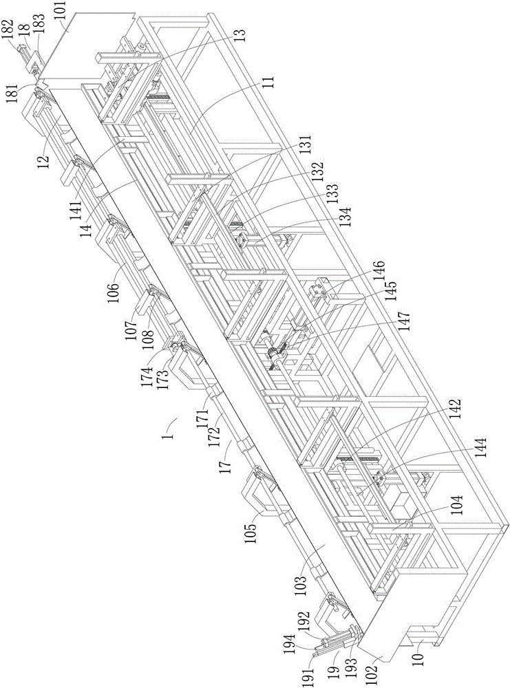 Fully automatic feeding, cutting and receiving equipment and its processing method