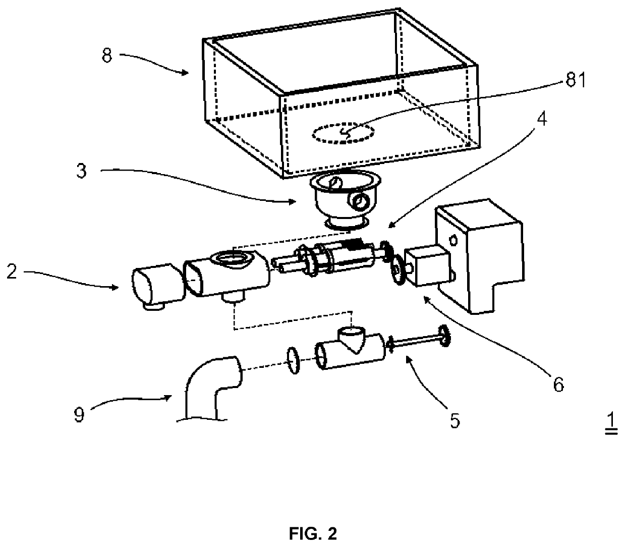 Food waste disposal device