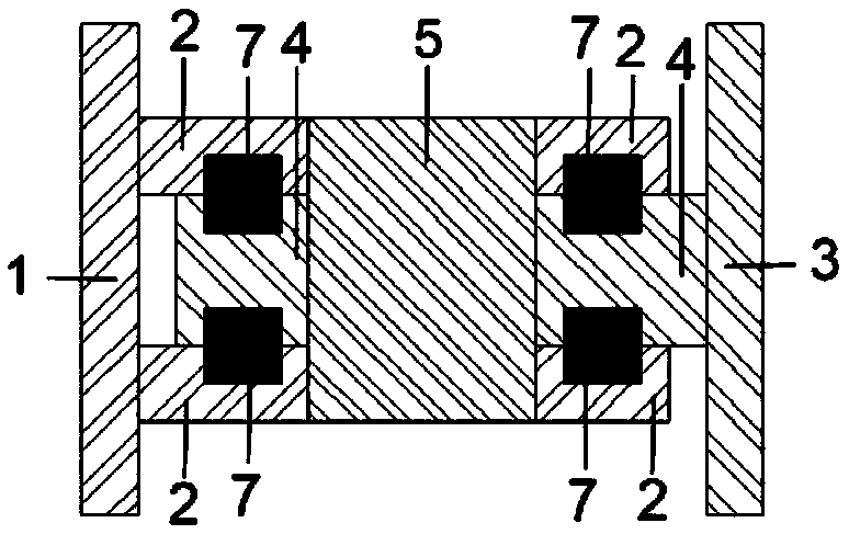 Easy-to-repair lead plastic hinge