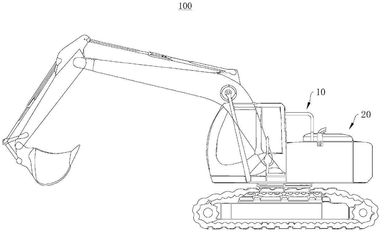 Adjustable guardrail and engineering equipment