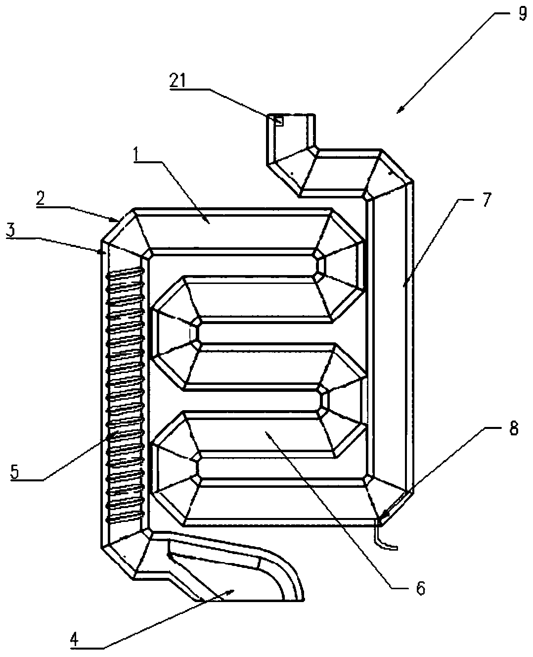 Flue gas condensing tube and gas heater