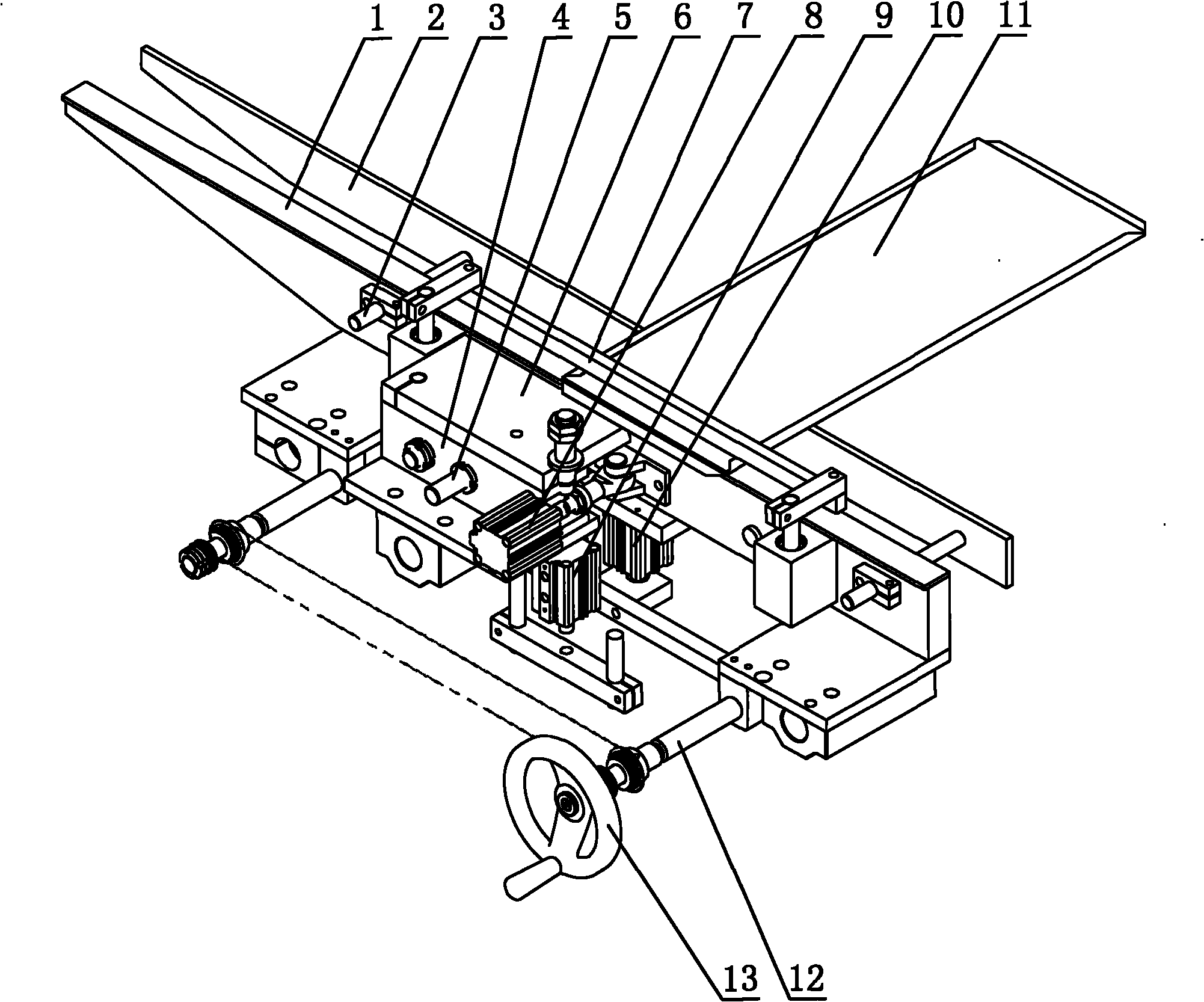 Lateral taping mechanism of full automatic edge bander