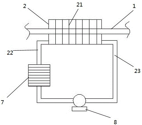 High-speed steel circulating water bath annealing pipe