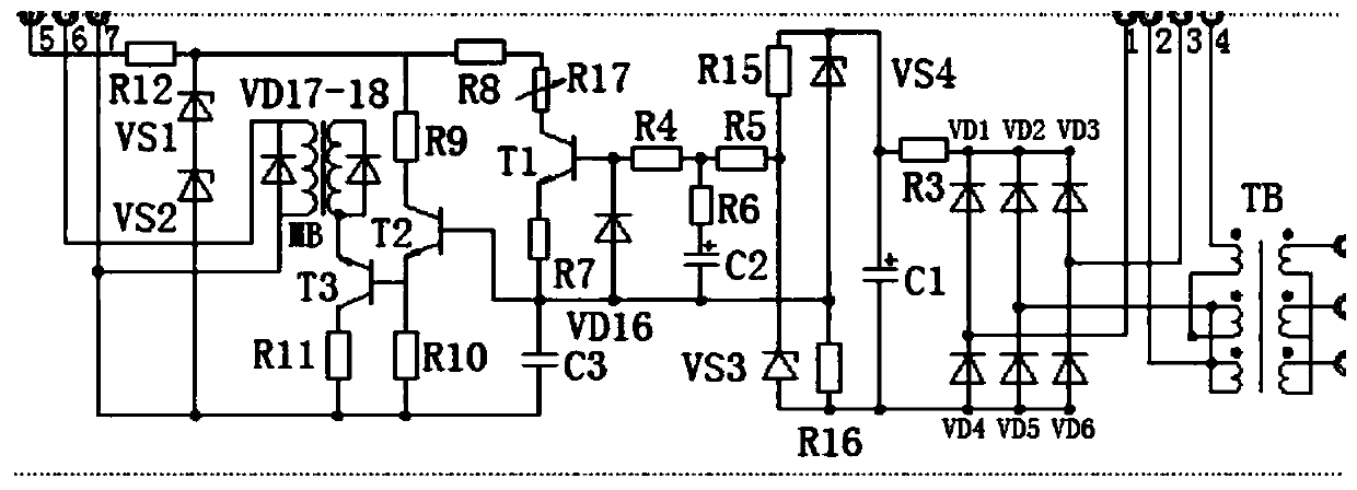 Controllable two-phase zero reactance shunt excitation system