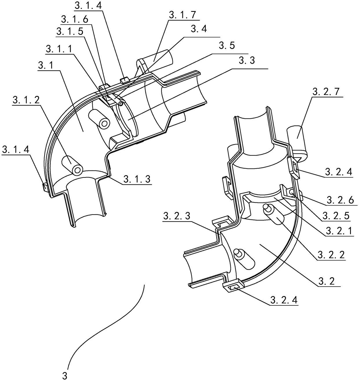 Exhaust pipe and exhaust structure of integrated cooker or electric oven baking oven