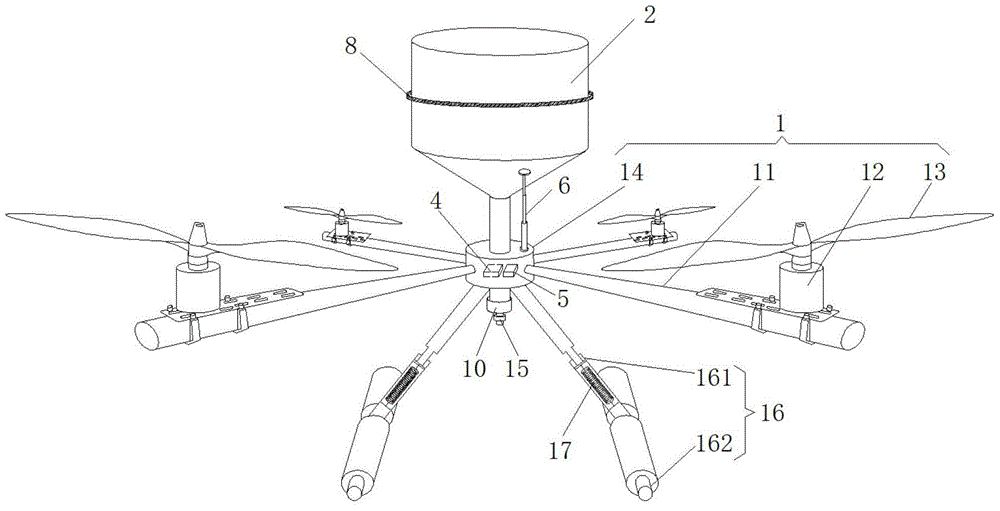 Agricultural pesticide application unmanned aerial vehicle