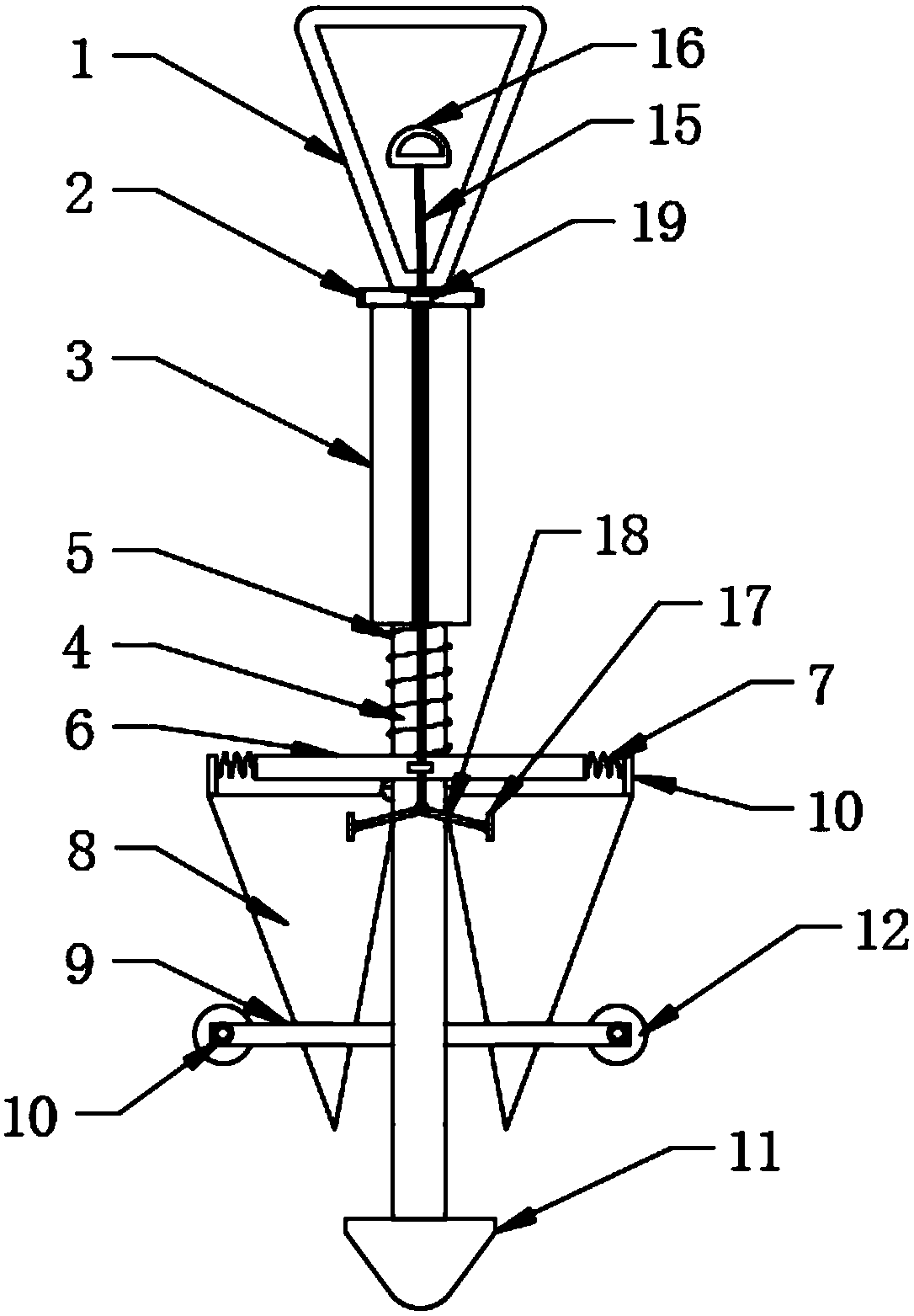 Shovel convenient for transplantation of tree seedling