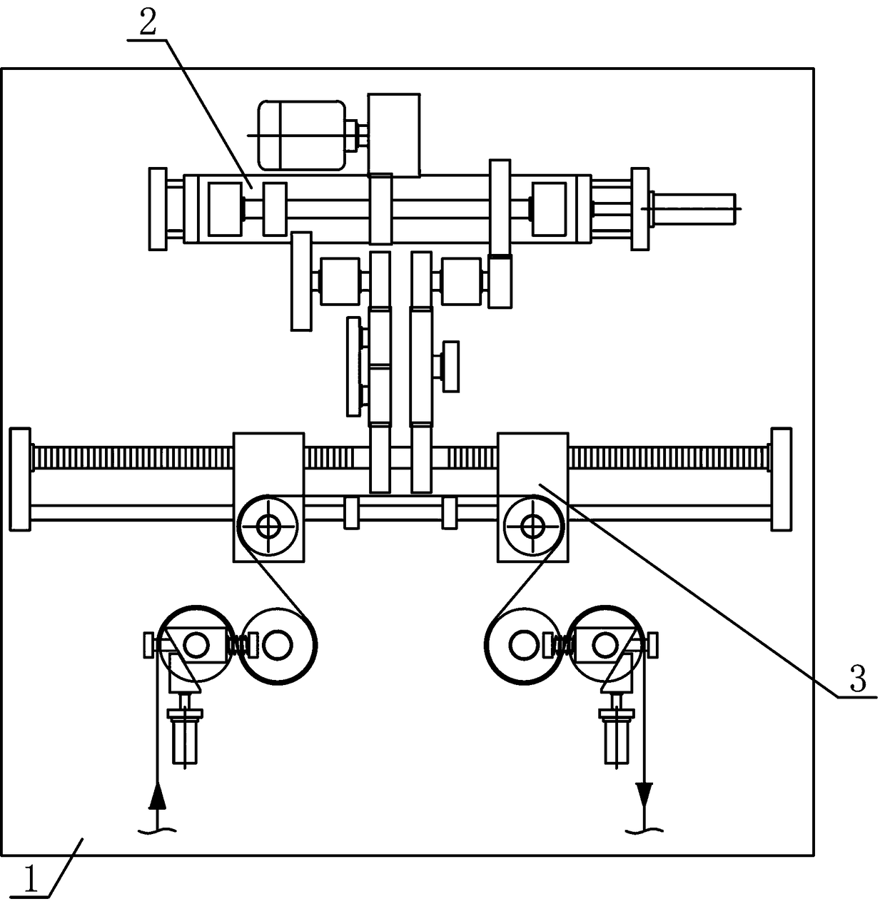 Segmented drafting device for yarn