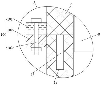 Cylinder cover blocking die structure