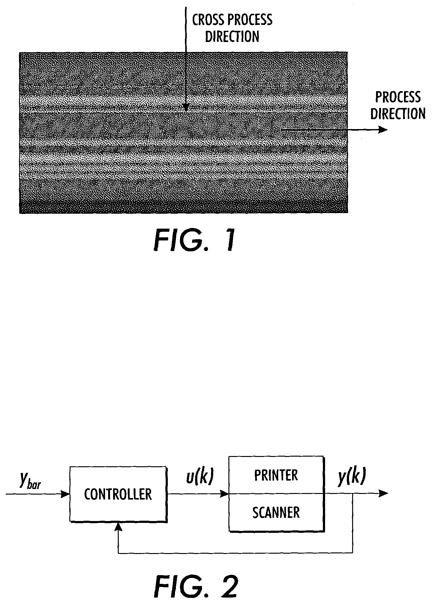 Active compensation of streaks using spatial filtering and feedback control