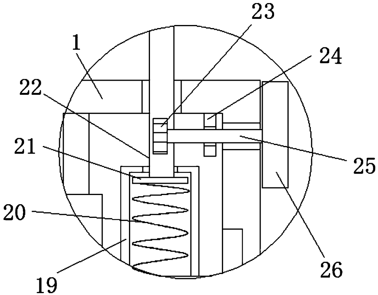 Operating floor used for sponge processing