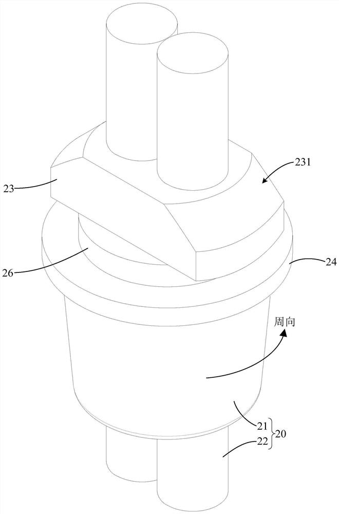 Assembly structure of wire harness, electronic equipment and atmosphere lamp