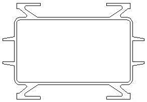 Manufacturing method of aluminum alloy mechanical arm track girder hollow profile