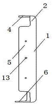 Automobile front rail-front support