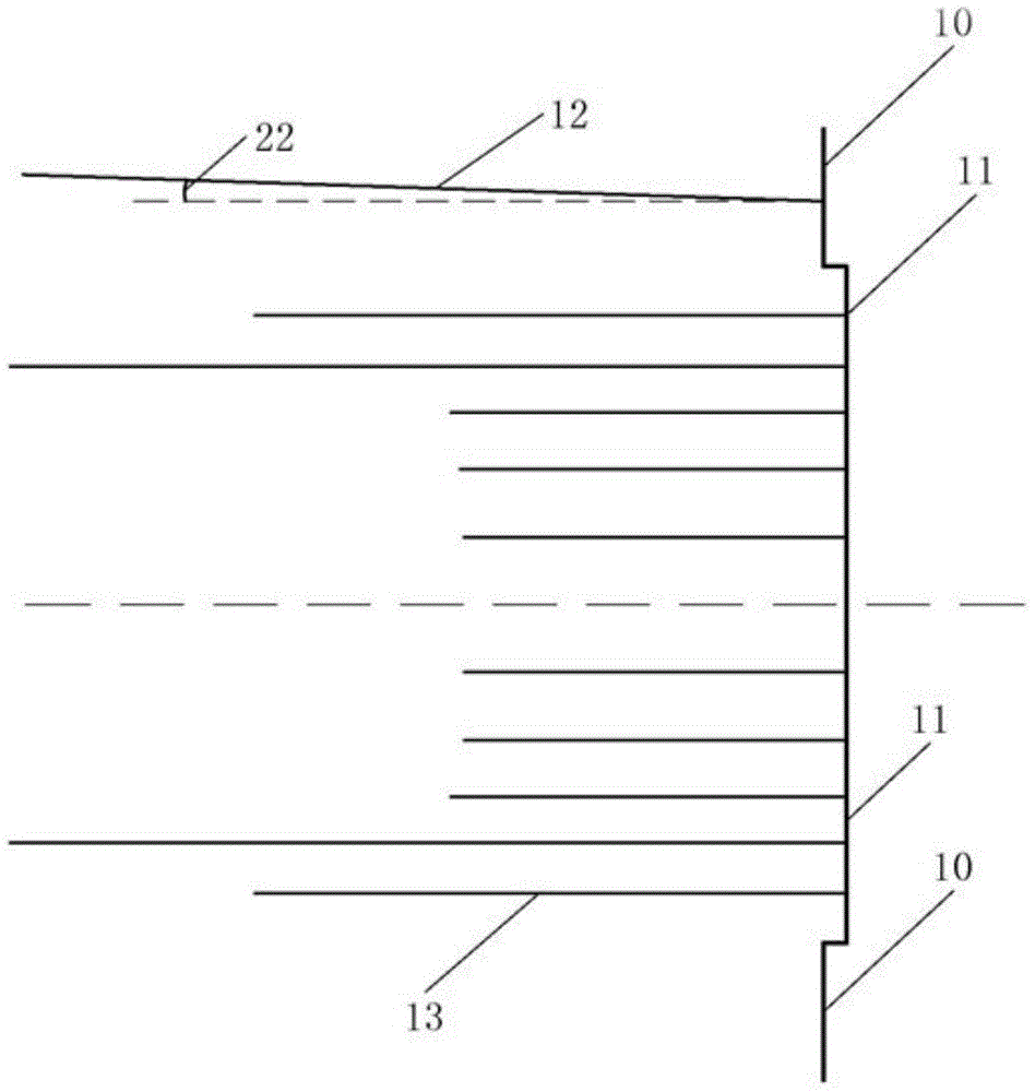 Construction structure and construction method for strengthening stratum at end of shield tunnel