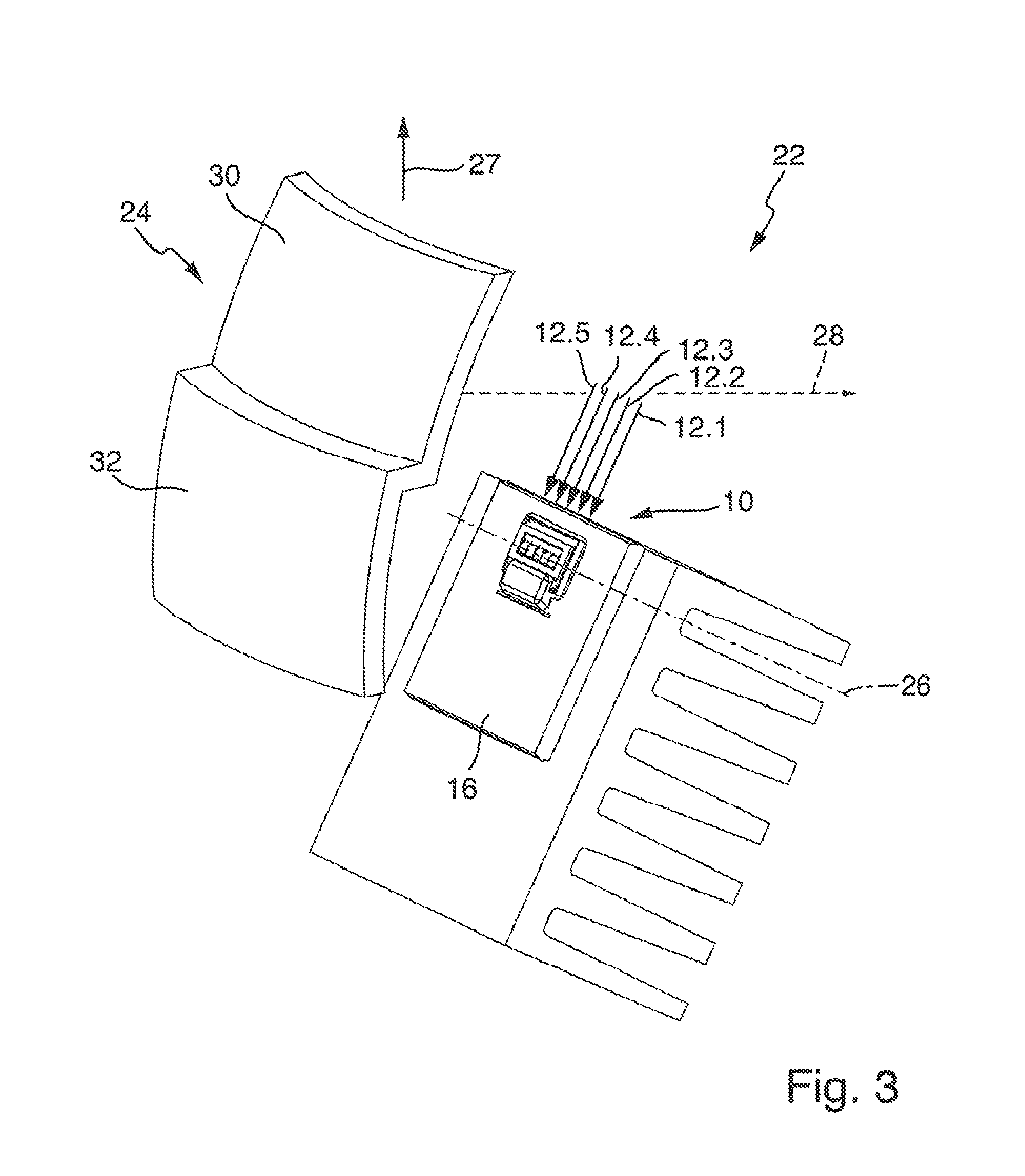 Lamp module for a glare-free motor vehicle high beam