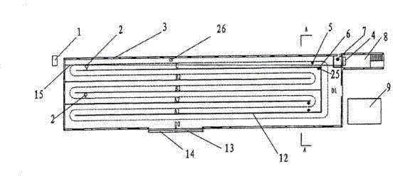 Method for baking tobacco leaves and baking room