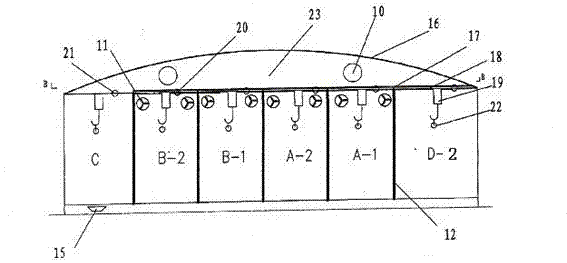 Method for baking tobacco leaves and baking room