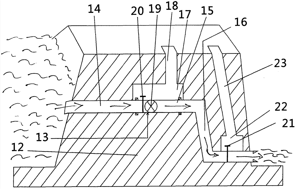 Suction pressure type hydropower station